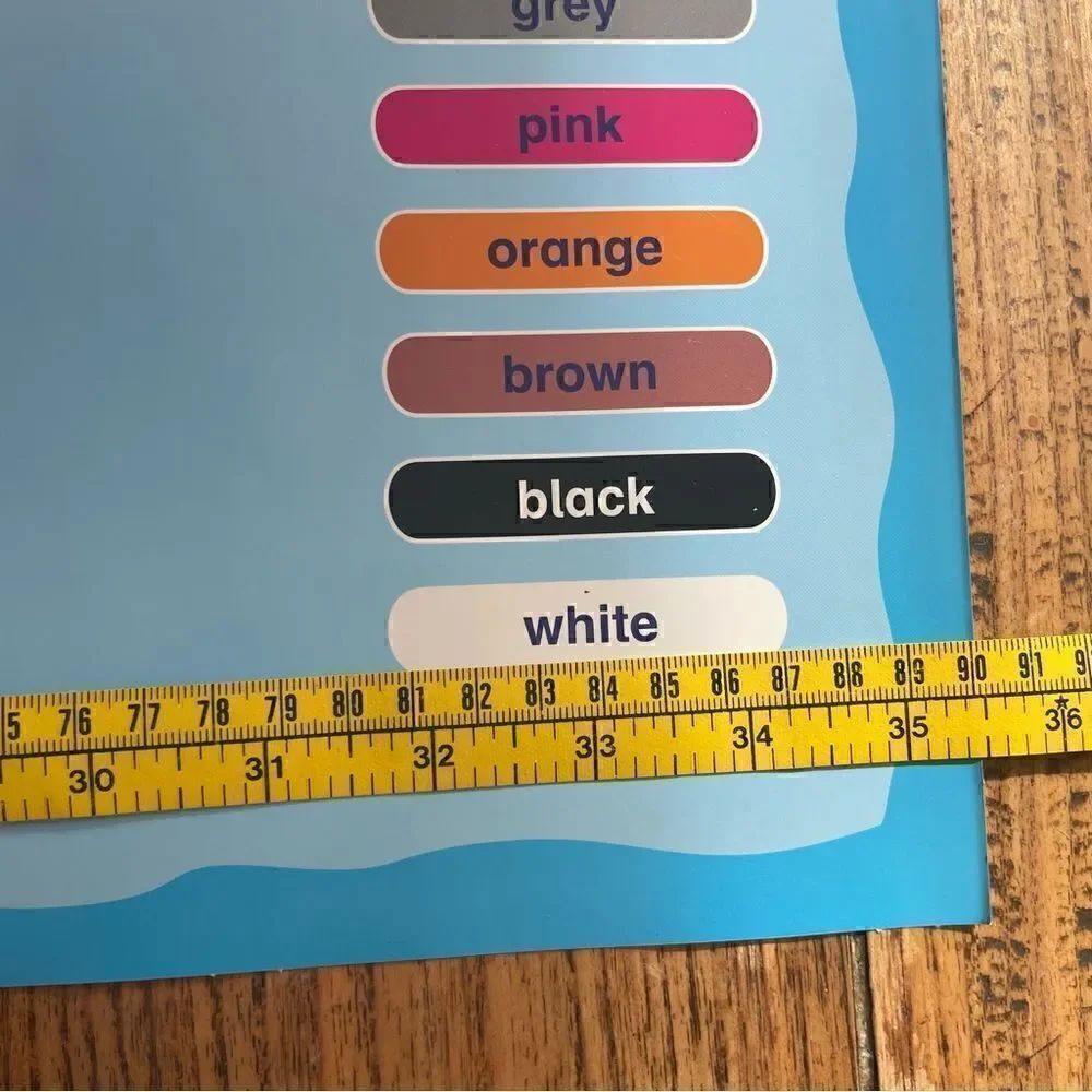 Bilingual Learning Poster with Stickers for Kids - Picture 9 of 11